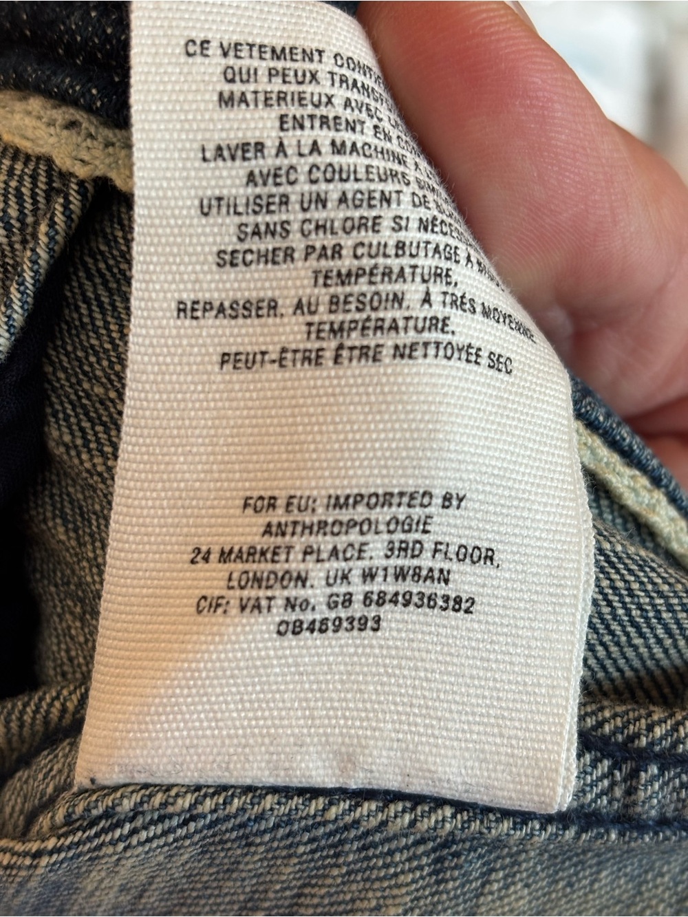 Pilcro Faded Blue Denim Jacket - Women's  Size Small - Picture 5 of 6